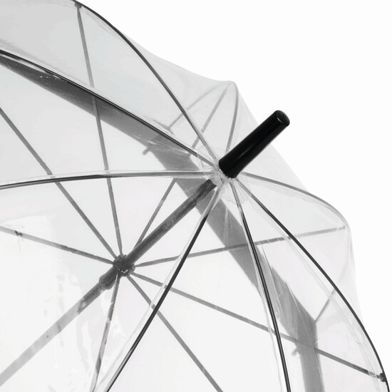 Glockenschirm HONEYMOON, schwarz, transparent