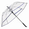 Automatischer Windproof-Stockschirm VIP, blau, transparent