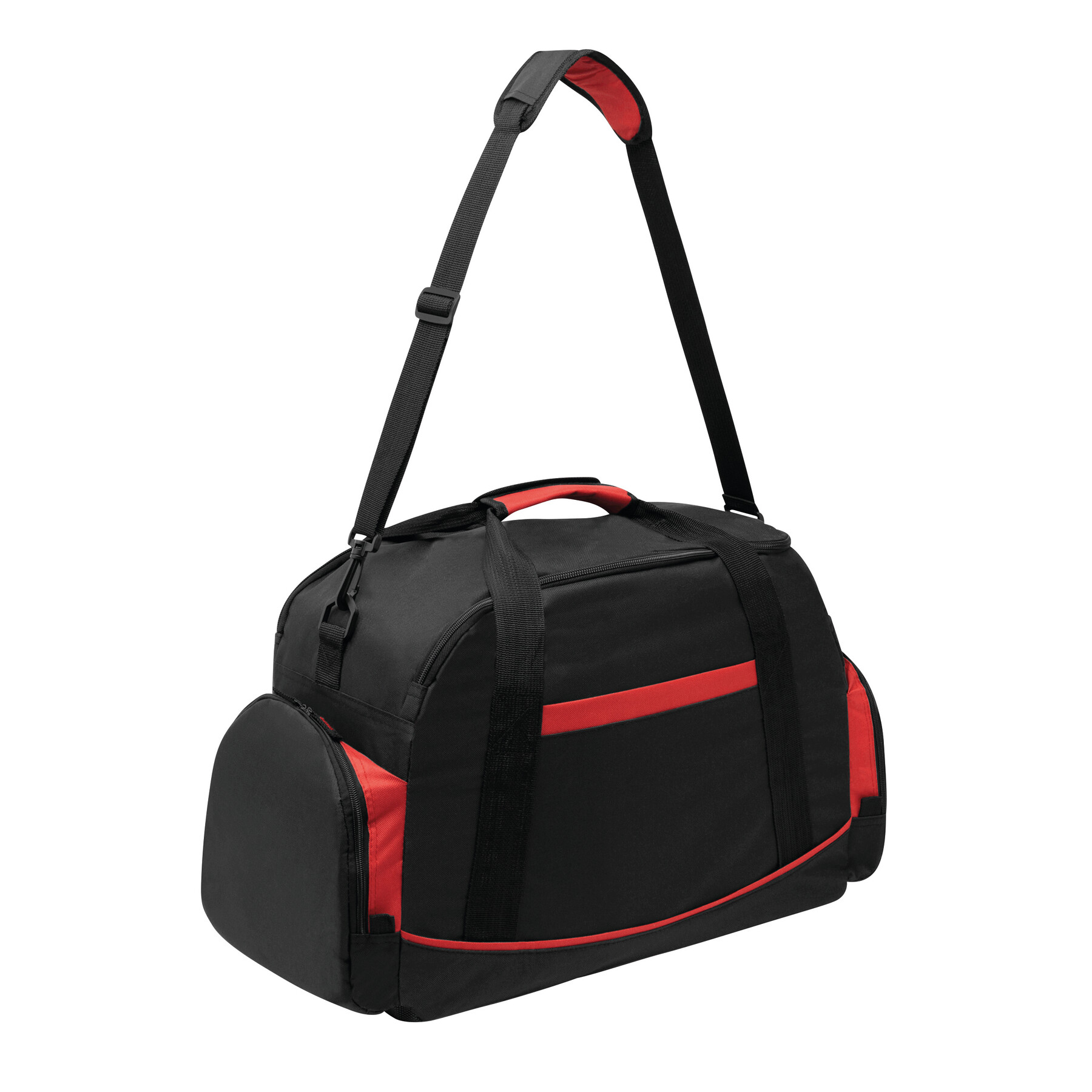 Sporttasche DOME, rot, schwarz