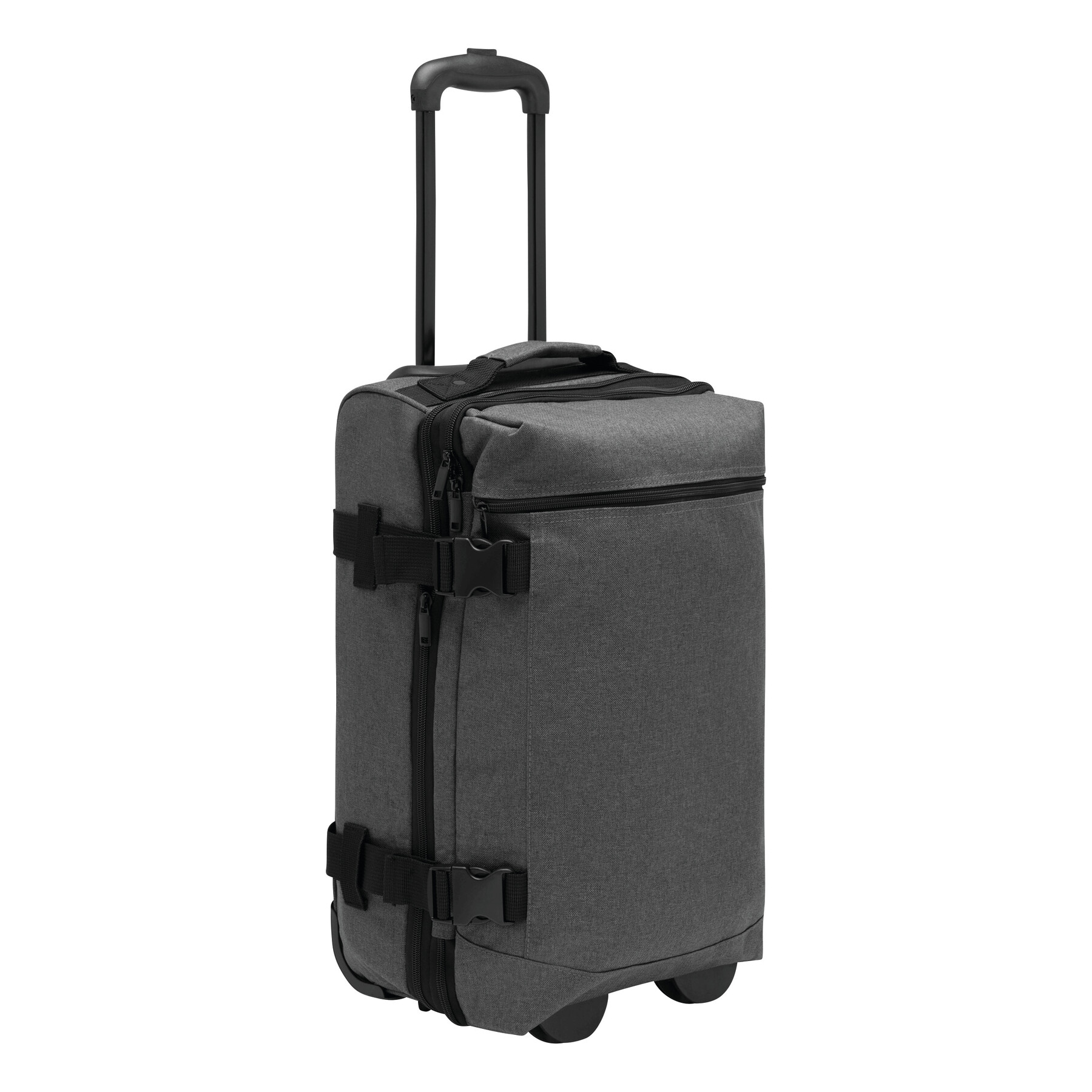 Trolley-Reisetasche VISBY, grau, schwarz
