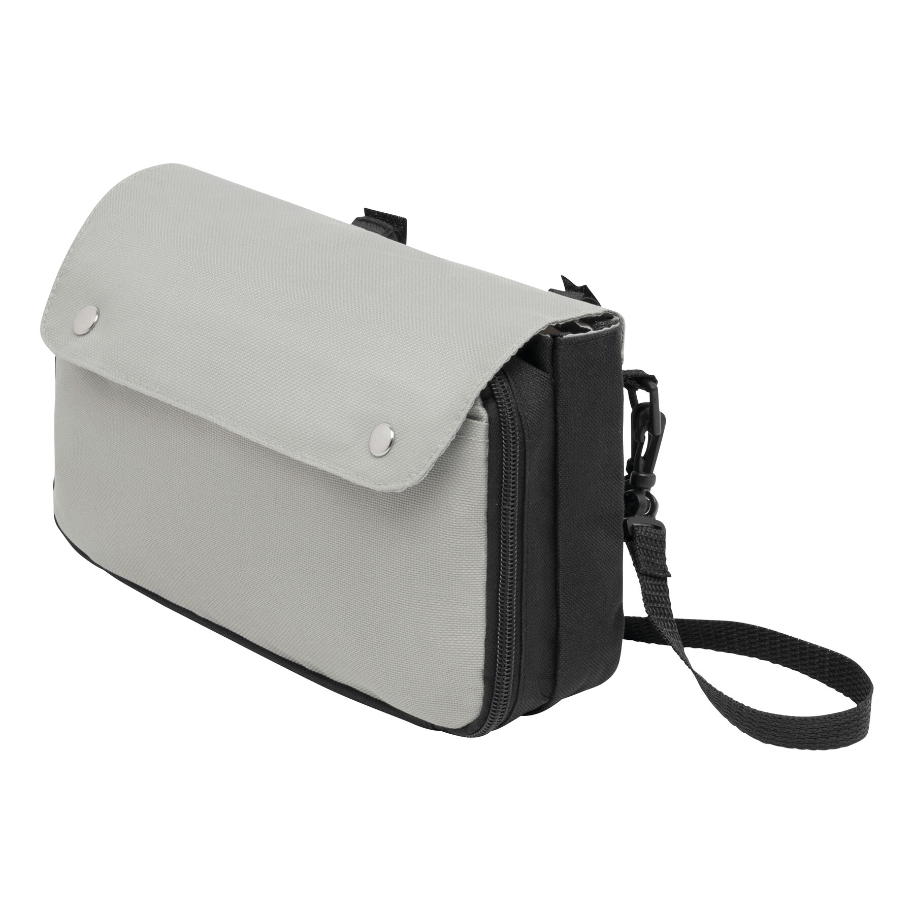 Fahrrad-Lenkertasche BIKE EASY, grau, schwarz