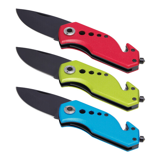 Multifunktionsmesser DISTRESS, rot, schwarz