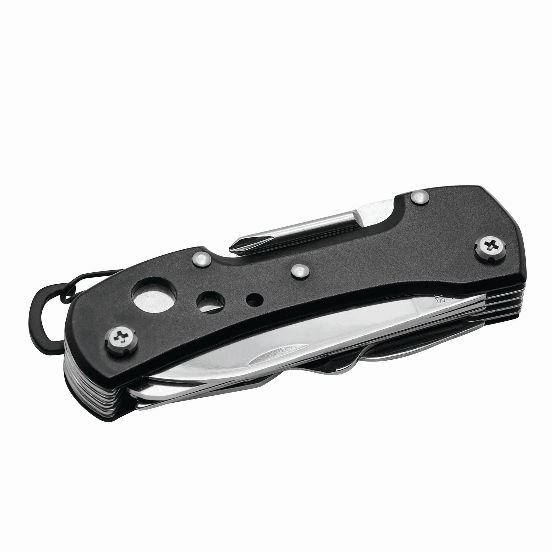 Taschenmesser STRONG HELPER, 12-teilig, schwarz