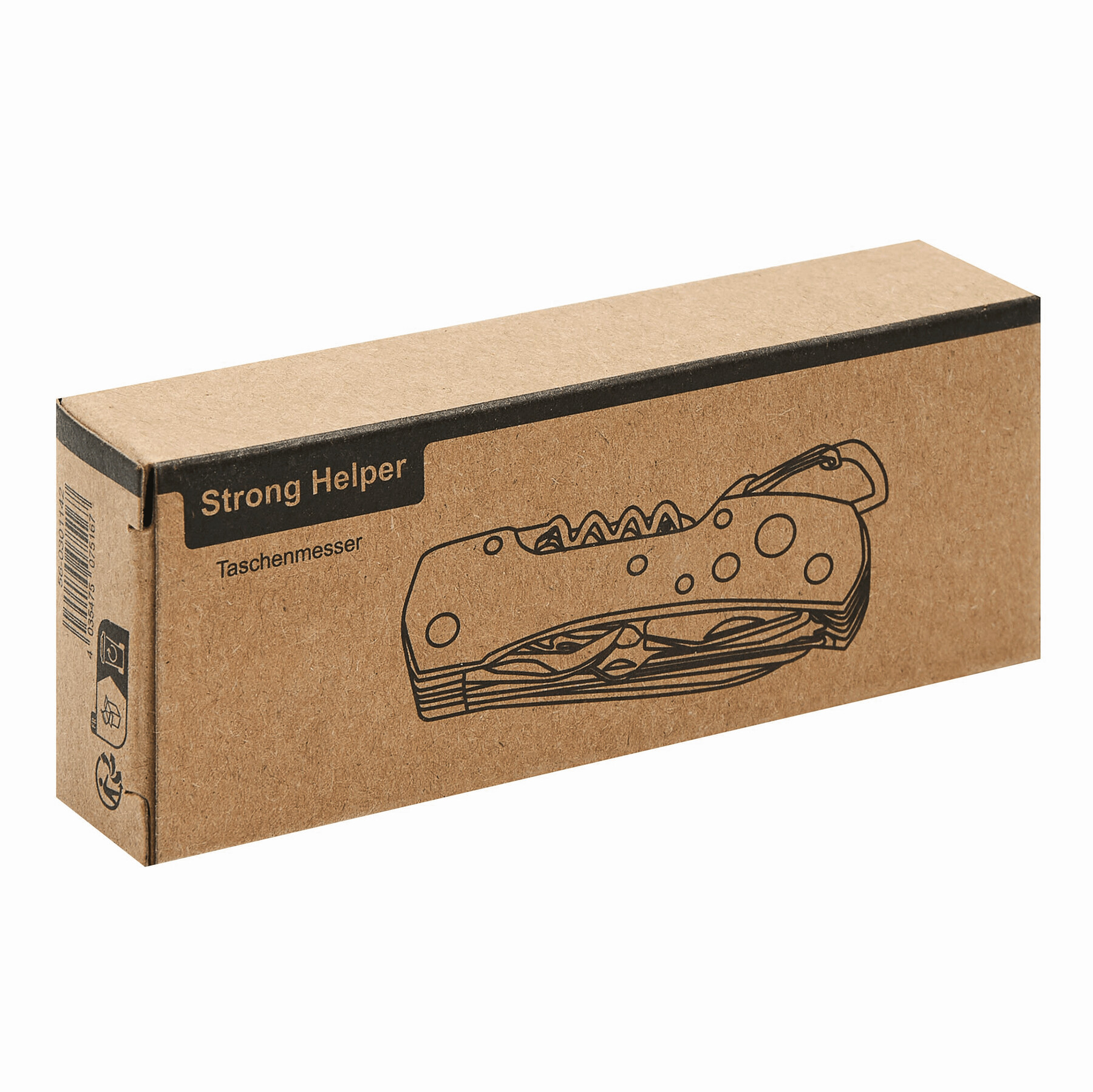 Taschenmesser STRONG HELPER, 12-teilig, schwarz