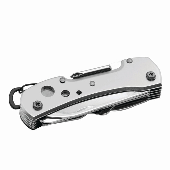 Taschenmesser STRONG HELPER, 12-teilig, silber