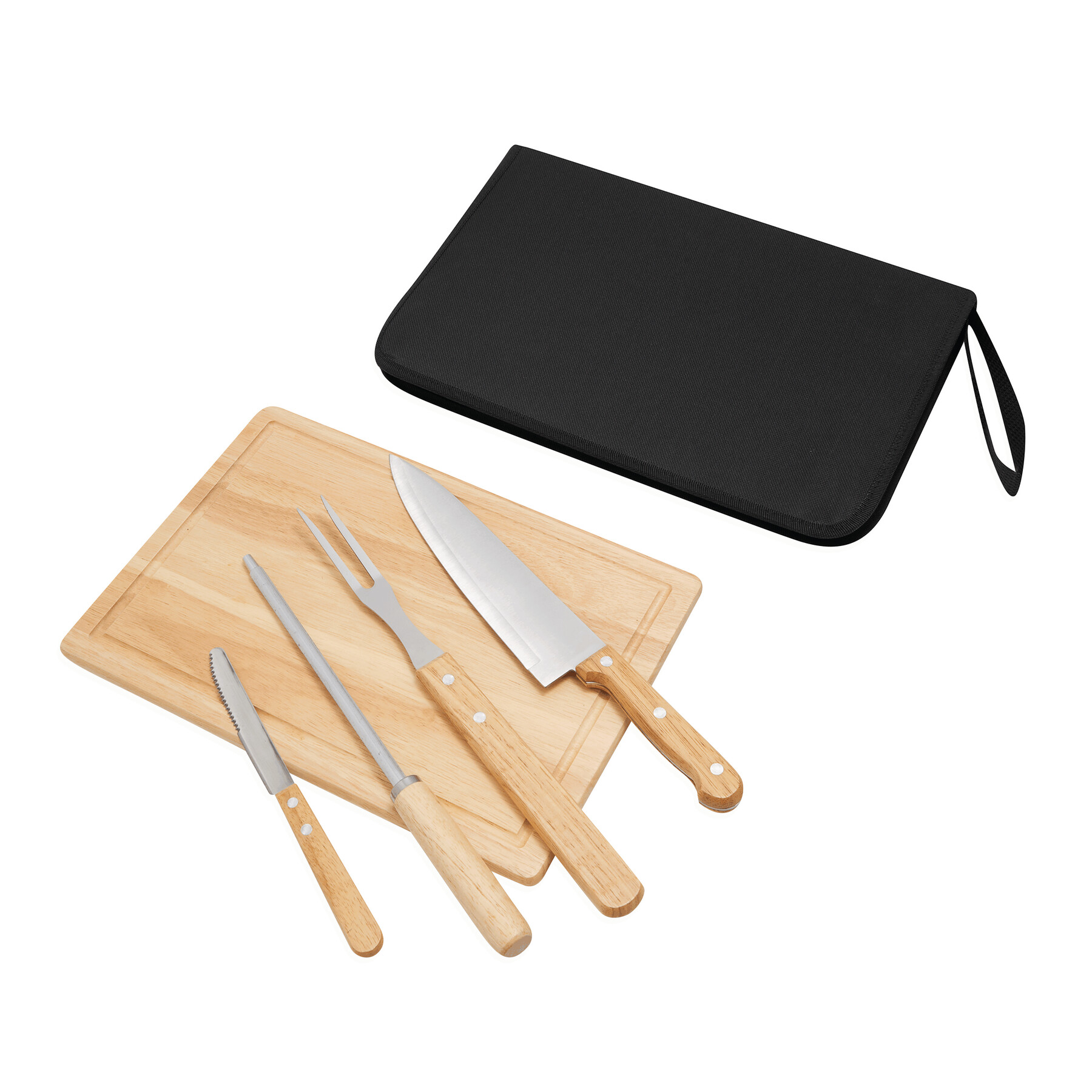 Tranchierset BEST BBQ, braun, silber