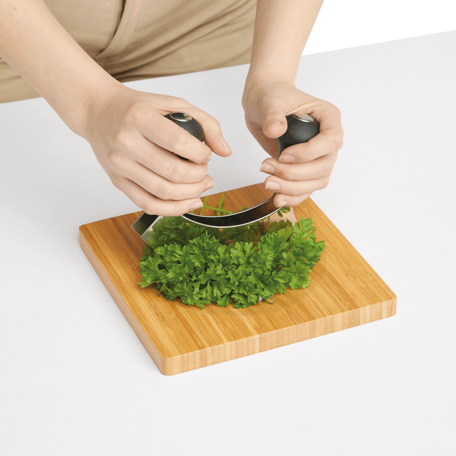 Wiegemesser-Set BUNCH, braun, silber