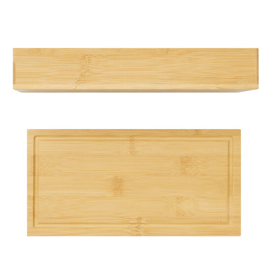 Wein- und Käseset BAMBOO WINE, braun, silber