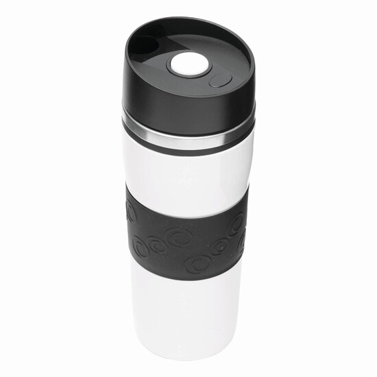 Isolierbecher ARABICA, schwarz, weiß