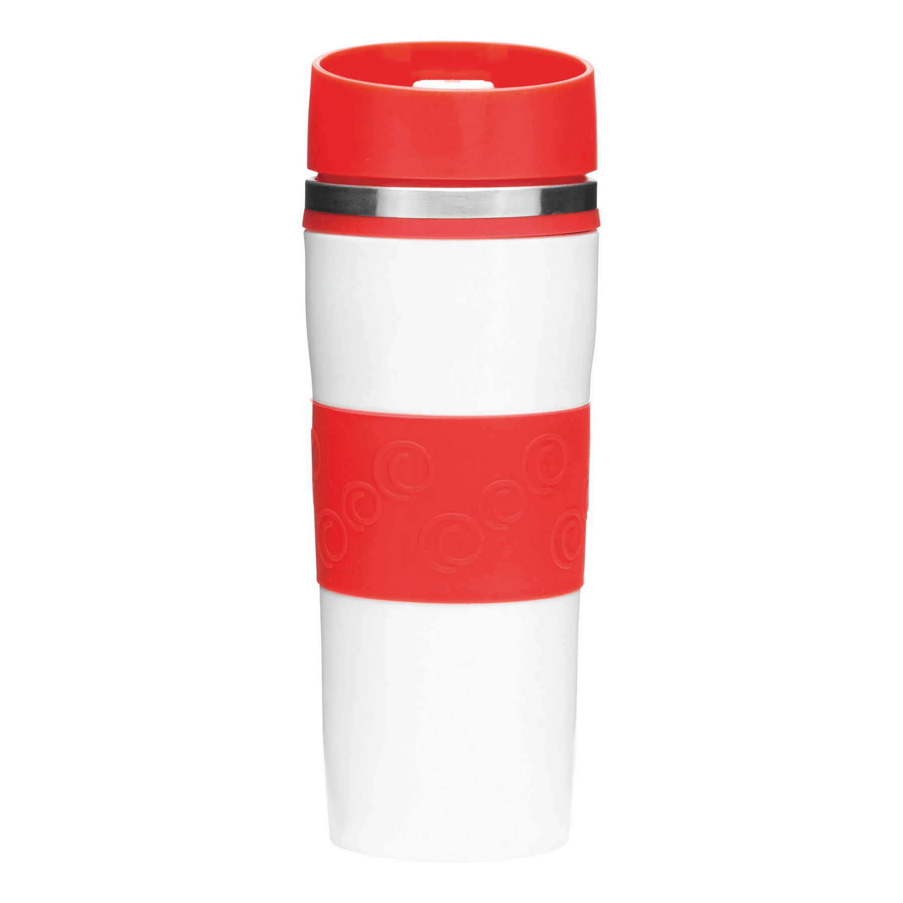 Isolierbecher ARABICA, rot, weiß