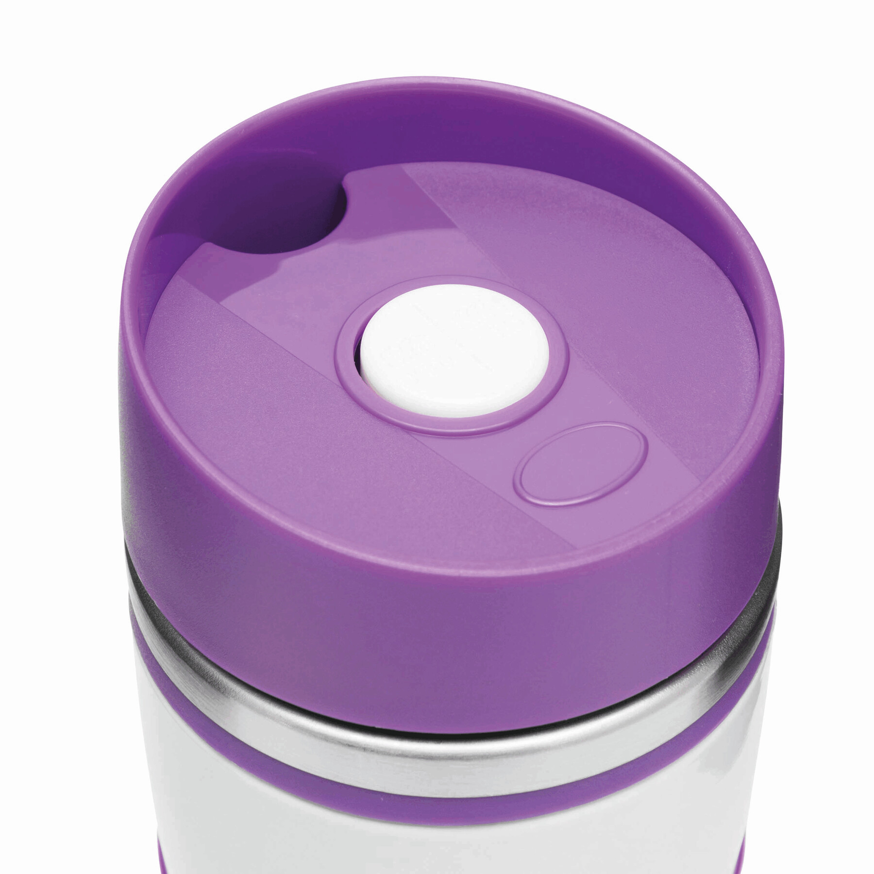 Isolierbecher ARABICA, lila, weiß