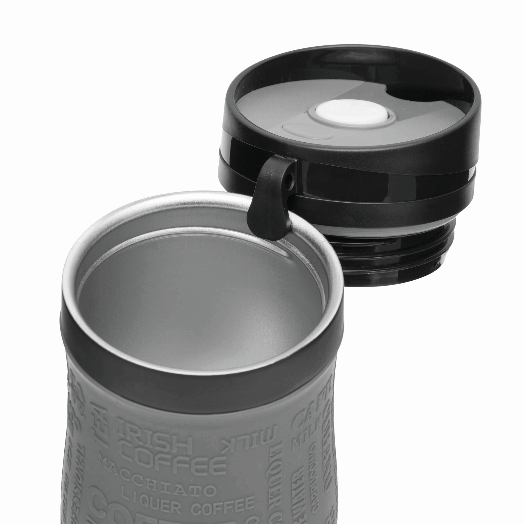 Isolierbecher GOLDEN DREAM, grau, schwarz