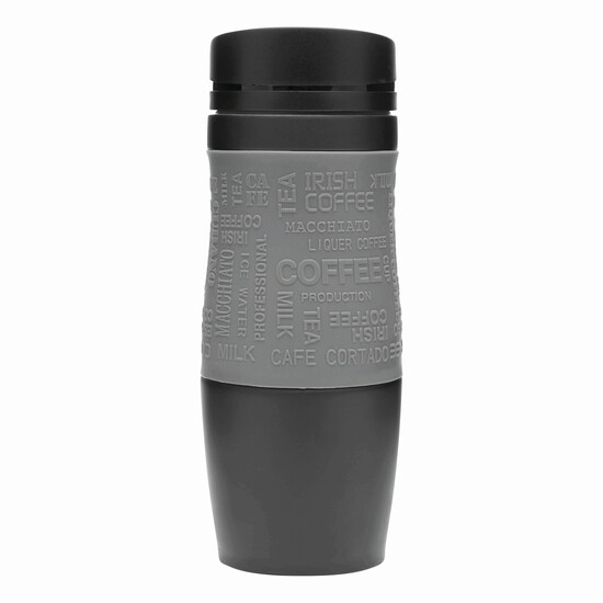 Isolierbecher GOLDEN DREAM, grau, schwarz