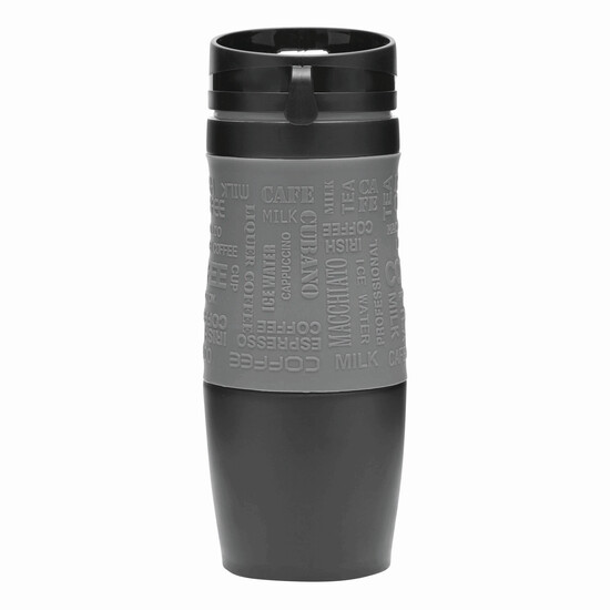 Isolierbecher GOLDEN DREAM, grau, schwarz