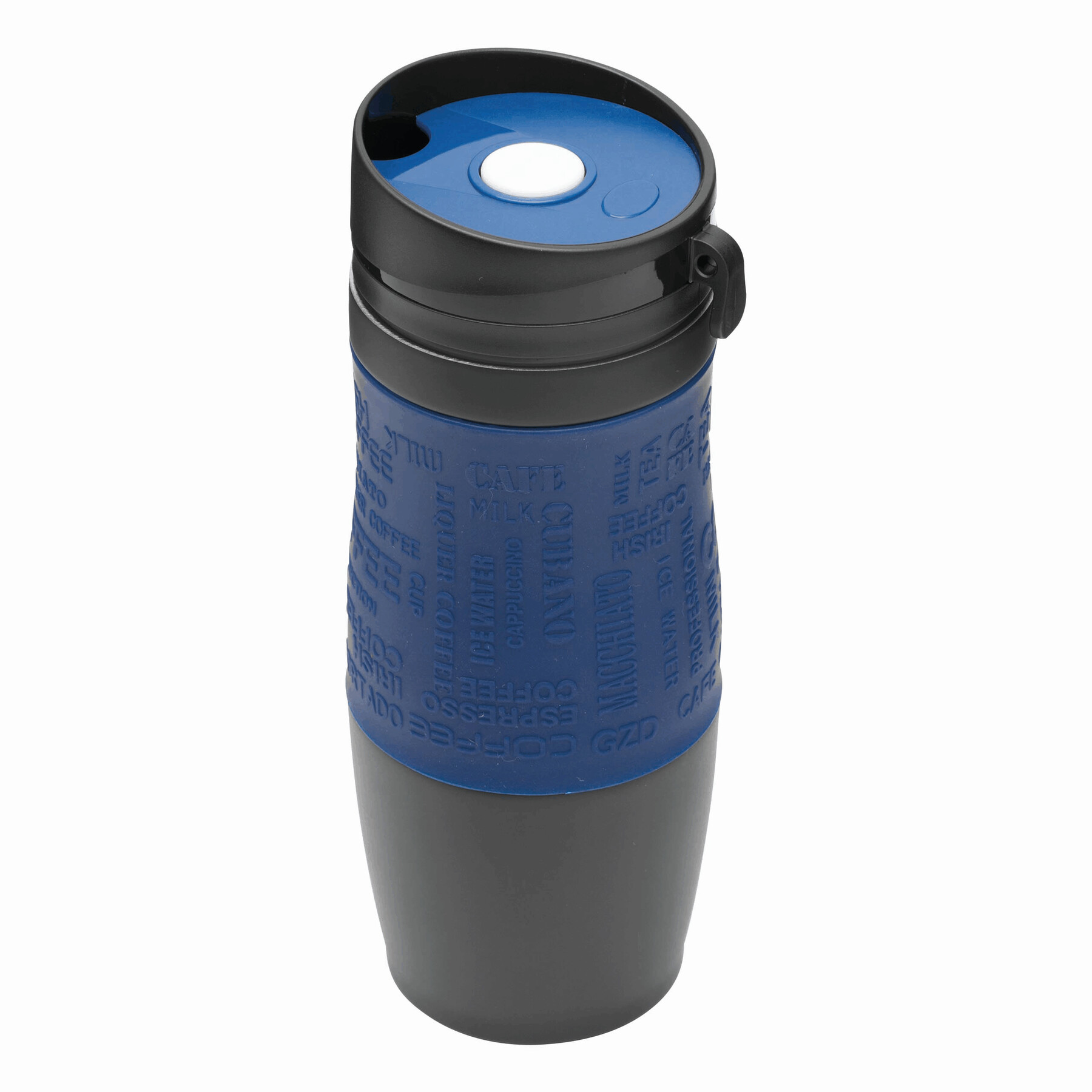 Isolierbecher GOLDEN DREAM, dunkelblau, schwarz