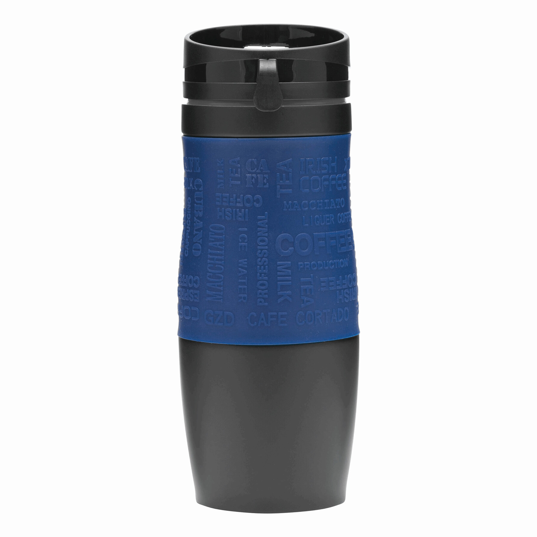 Isolierbecher GOLDEN DREAM, dunkelblau, schwarz