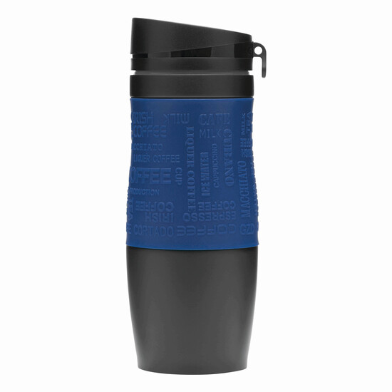 Isolierbecher GOLDEN DREAM, dunkelblau, schwarz