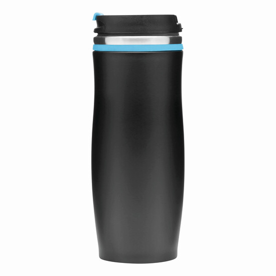 Isolierbecher DARK CREMA, blau, schwarz