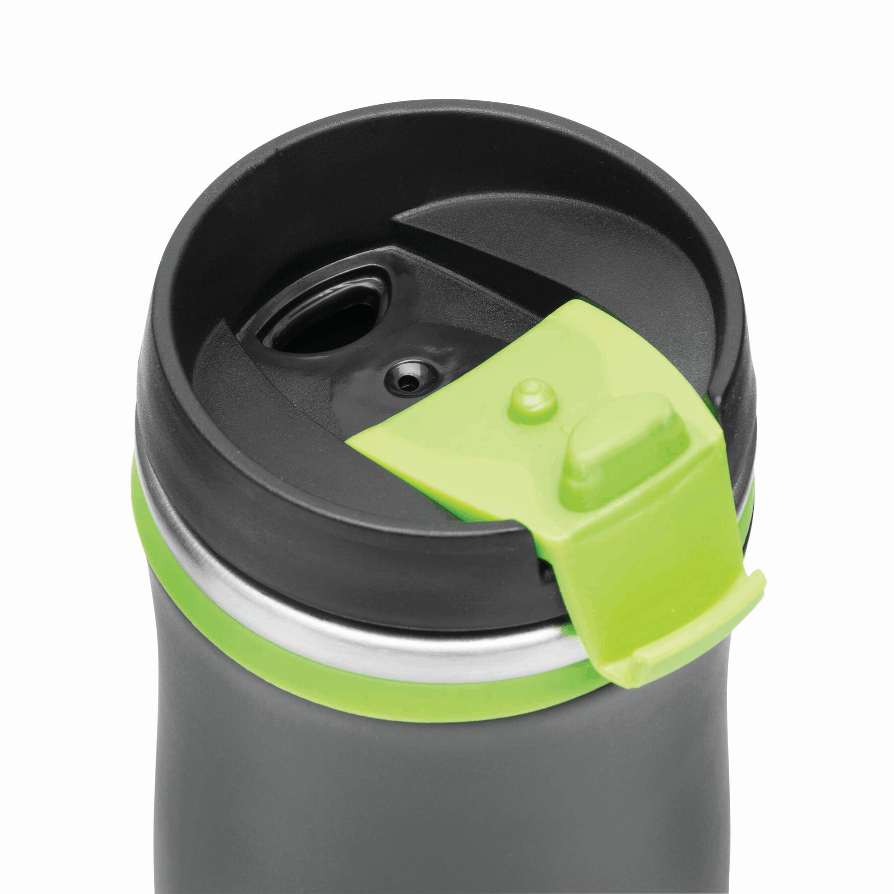 Isolierbecher DARK CREMA, grün, schwarz