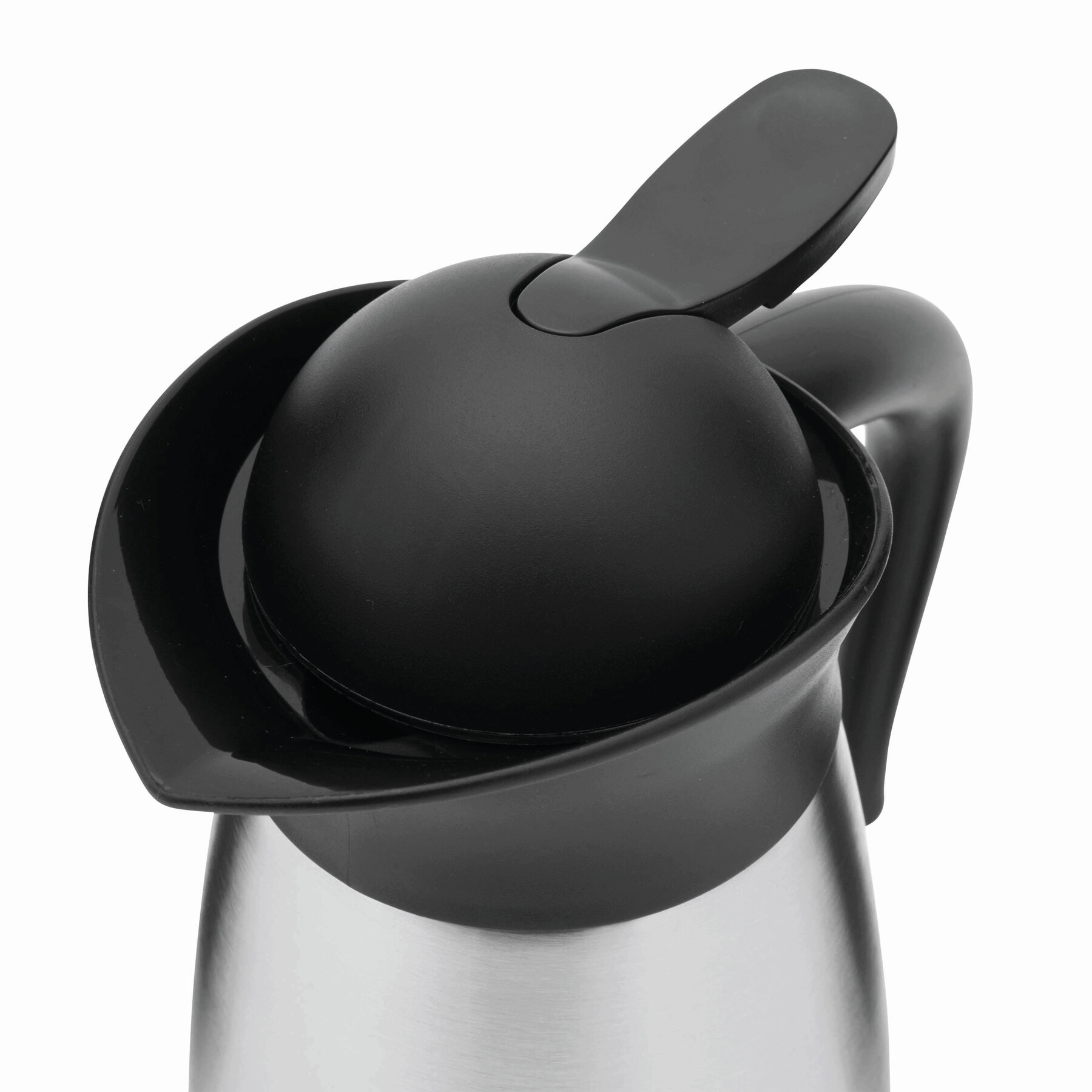 Edelstahl-Vakuum Isolierkanne AWAKE, schwarz, silber