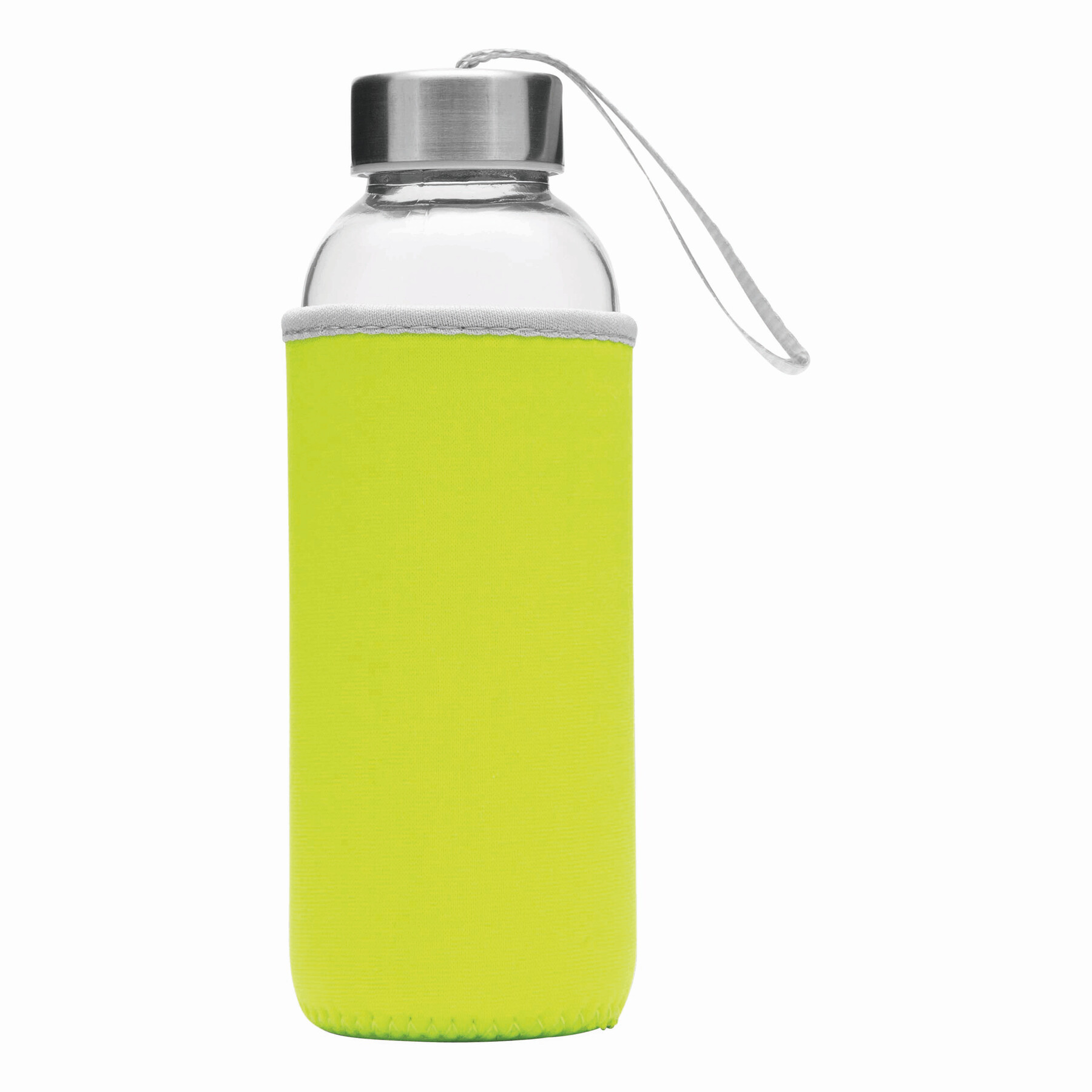 Glas-Flasche TAKE WELL, apfelgrün, transparent