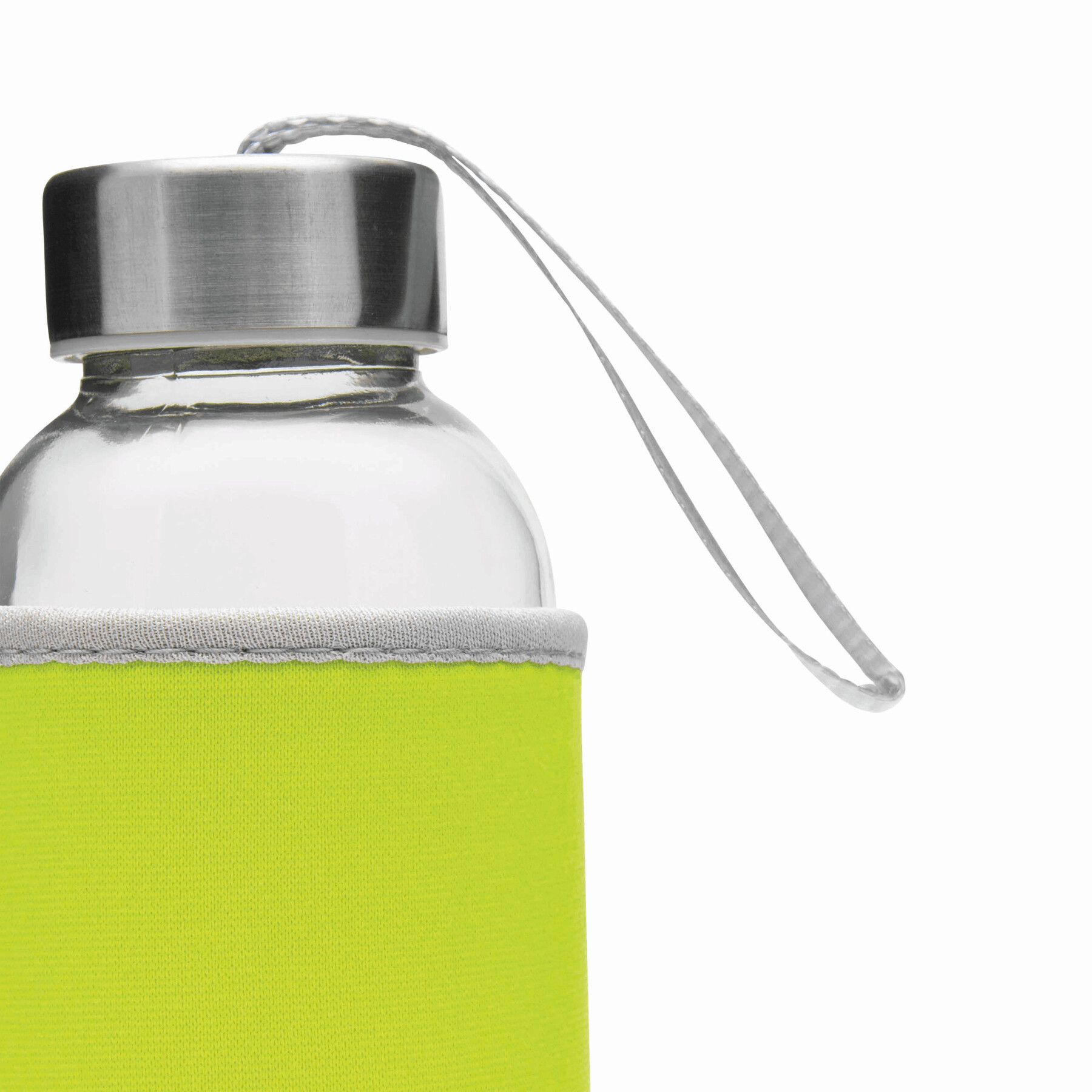 Glas-Flasche TAKE WELL, apfelgrün, transparent