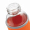 Glas-Flasche TAKE WELL, orange, transparent