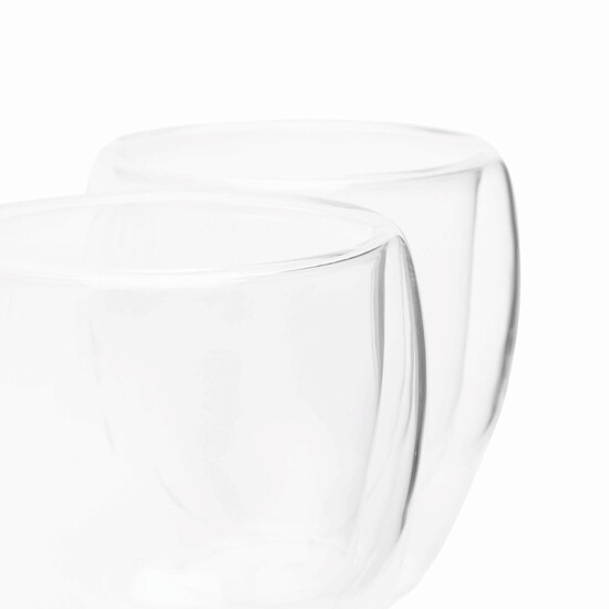 Gläser-Set DRINK LINE M, doppelwandig: 2er Set, transparent