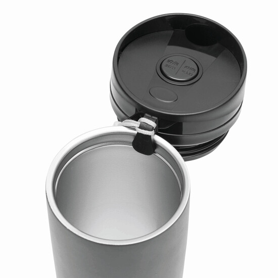 Isolierbecher EARLY MORNING, doppelwandig, schwarz