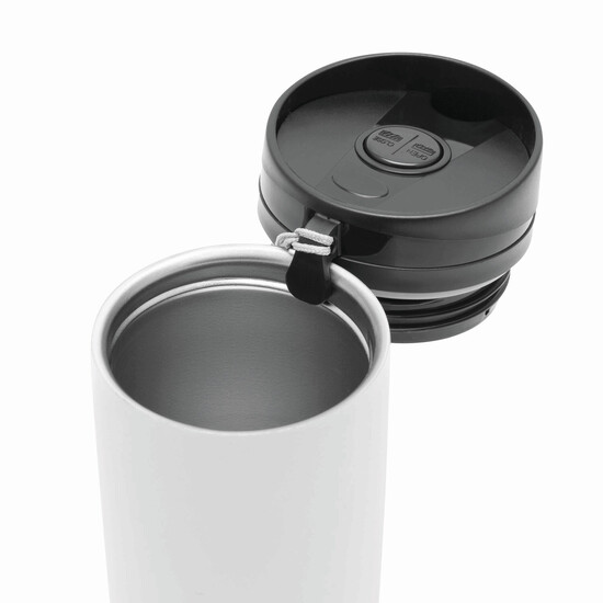 Isolierbecher EARLY MORNING, doppelwandig, weiß