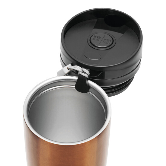 Isolierbecher EARLY MORNING, doppelwandig, titan