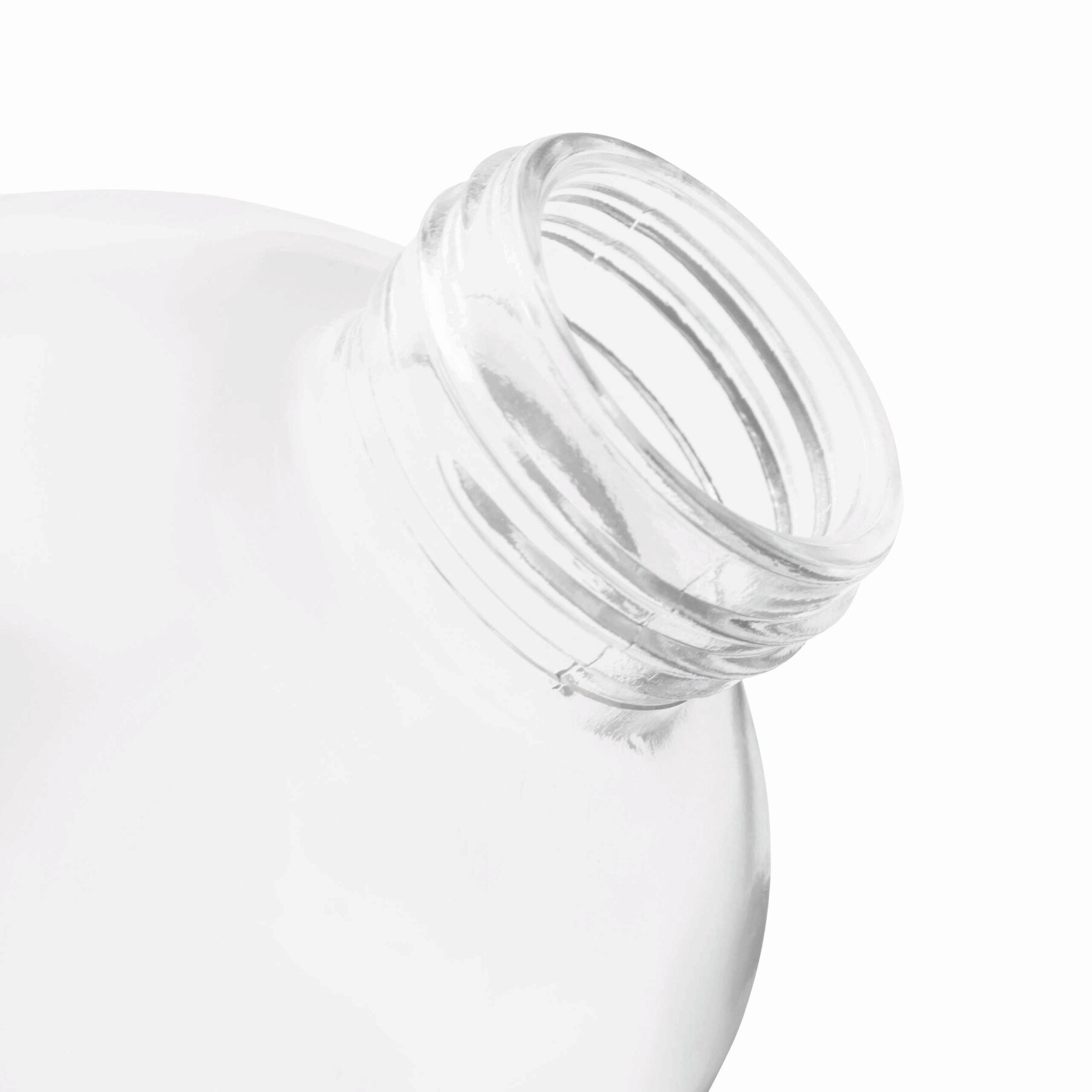 Glas-Trinkflasche DRINK HEALTHY, schwarz, transparent