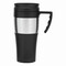 Isolierbecher HOT DRINK, schwarz, silber