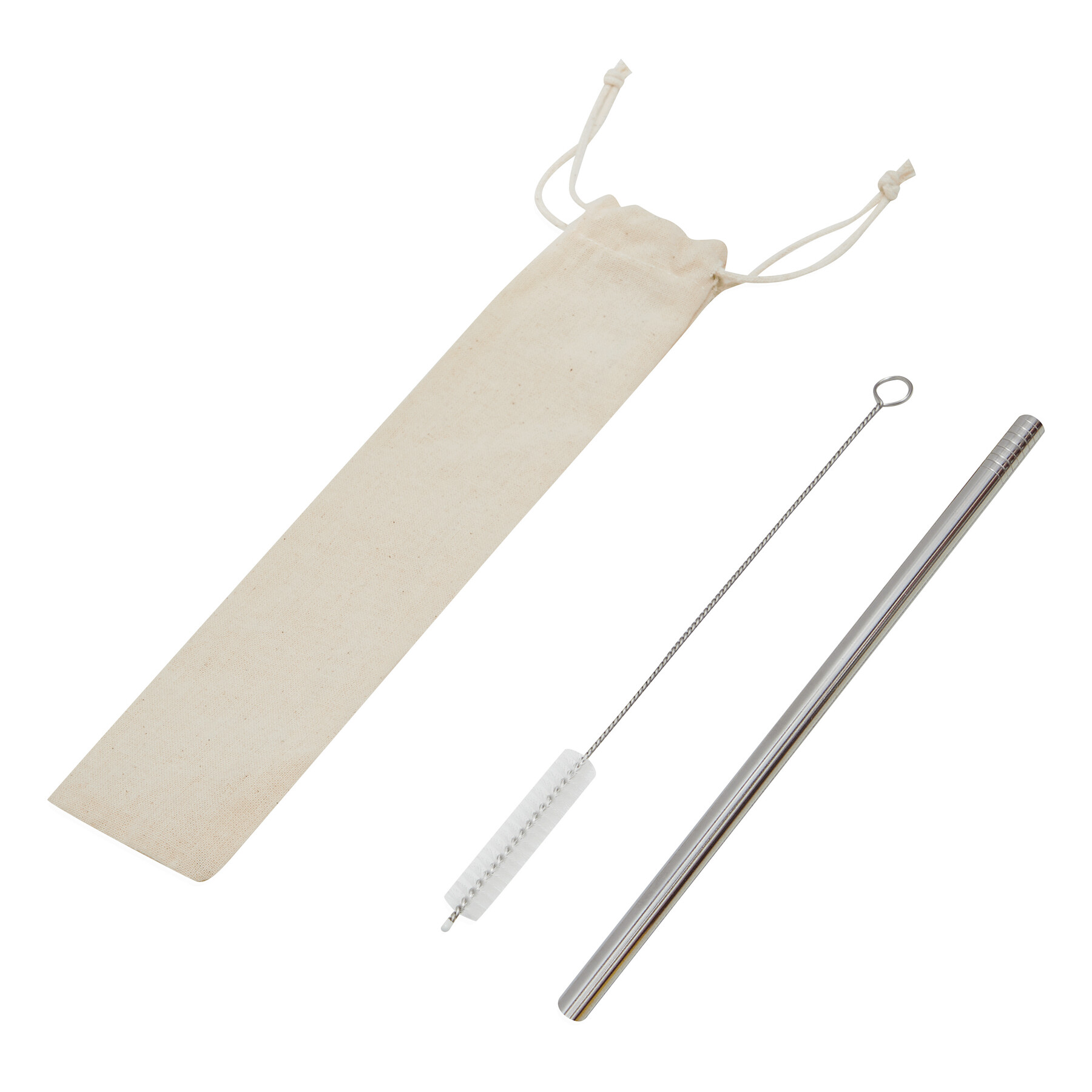 Edelstahl-Strohhalm DRINK ELEGANT, silber