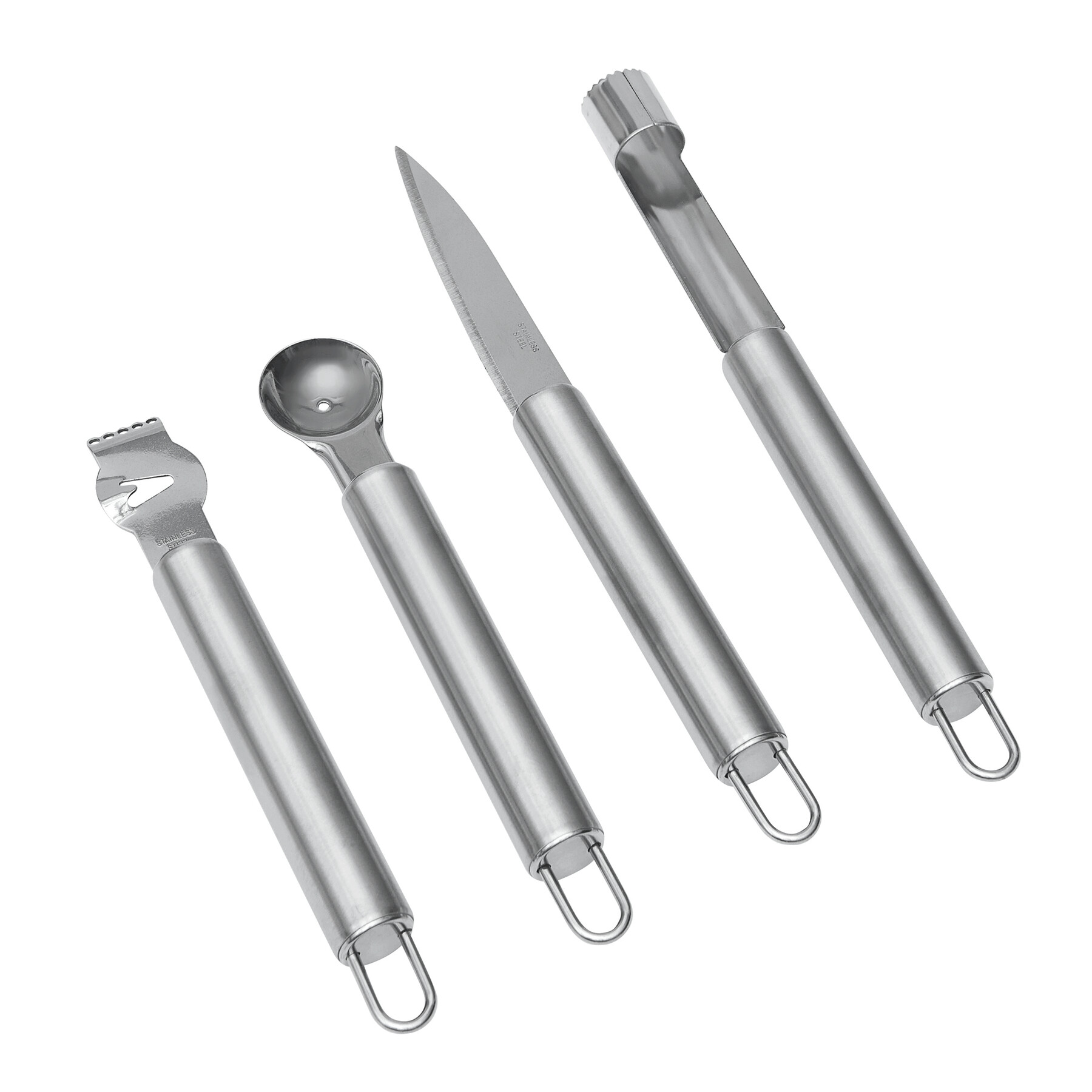 Obstmesserset FRUITY, silber