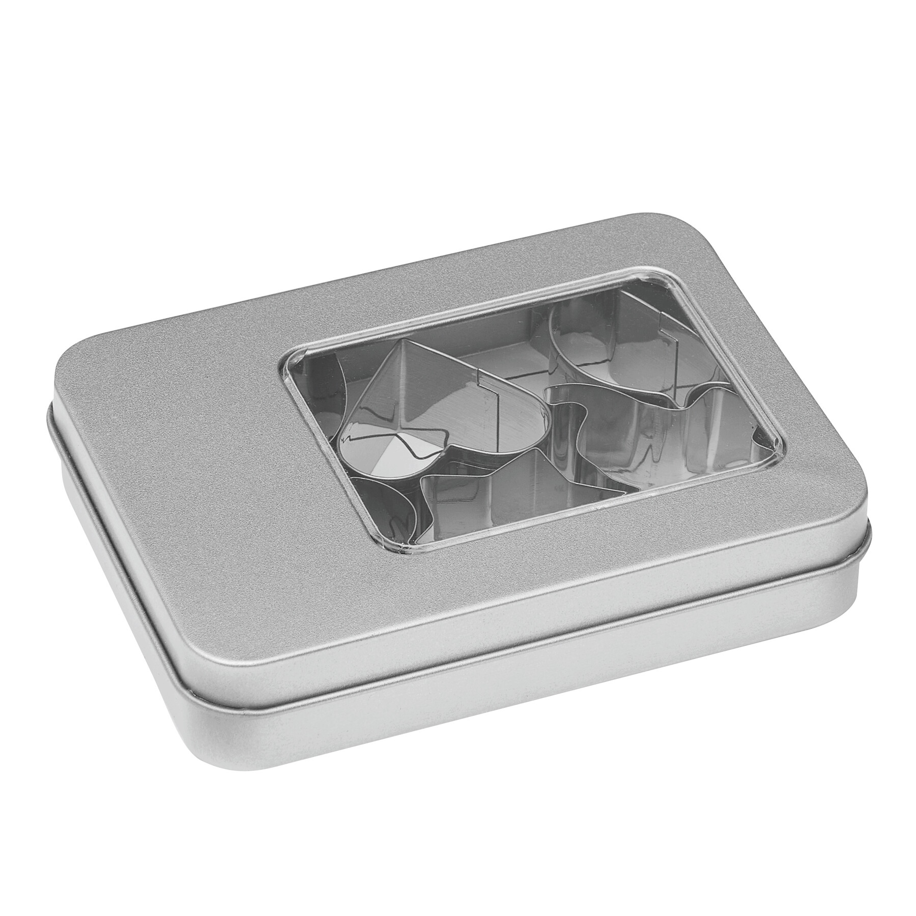 Ausstechförmchen-Set COOKIE BOX, silber