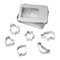 Ausstechförmchen-Set COOKIE BOX, silber