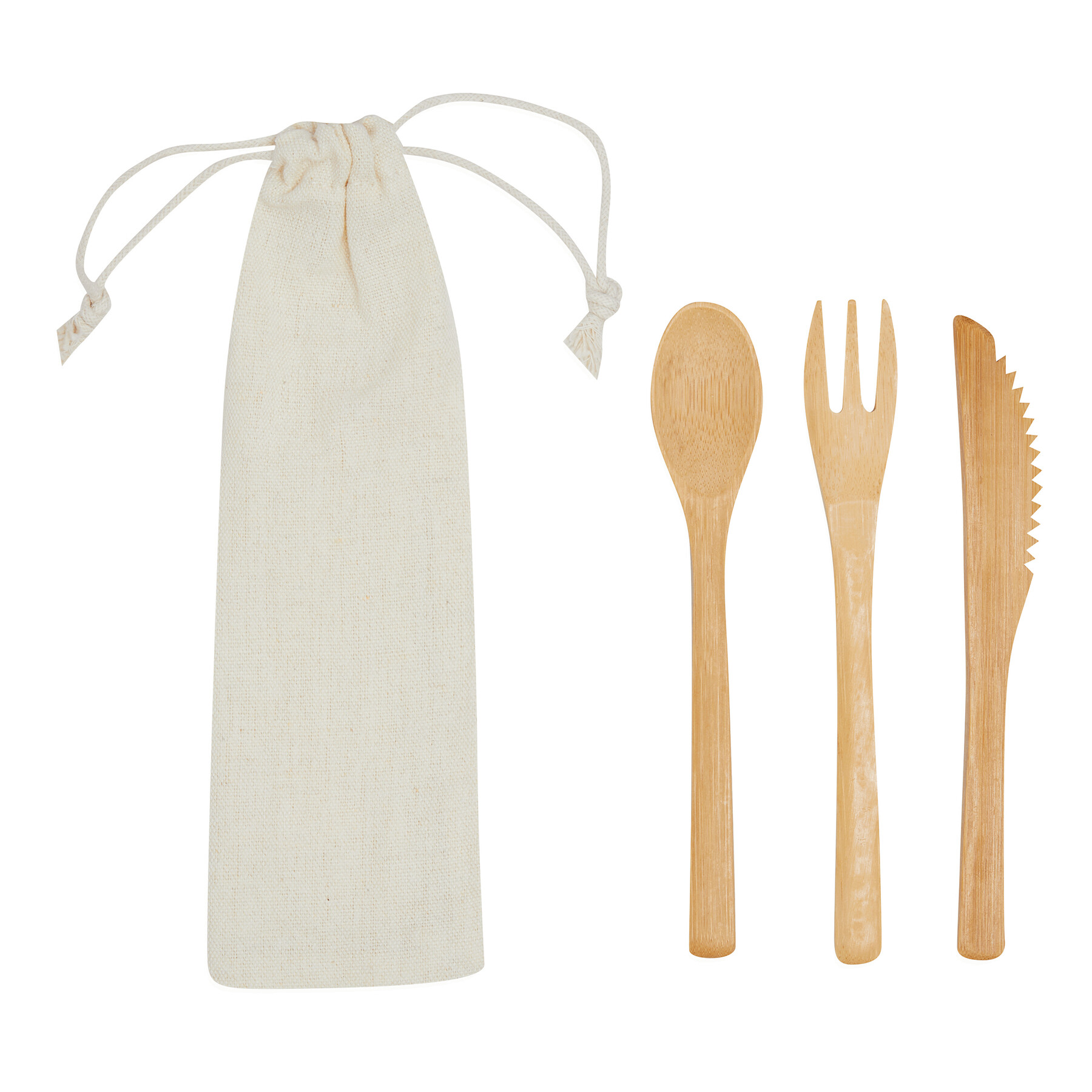 Bambus Besteckset NATURAL TRIP, braun