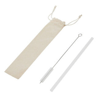 Glas-Strohhalm DRINK SMART, transparent