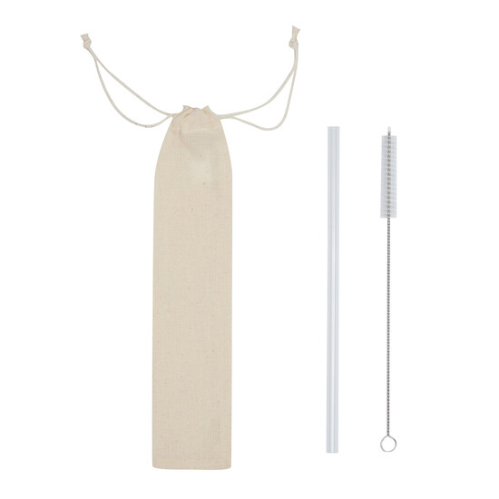 Glas-Strohhalm DRINK SMART, transparent