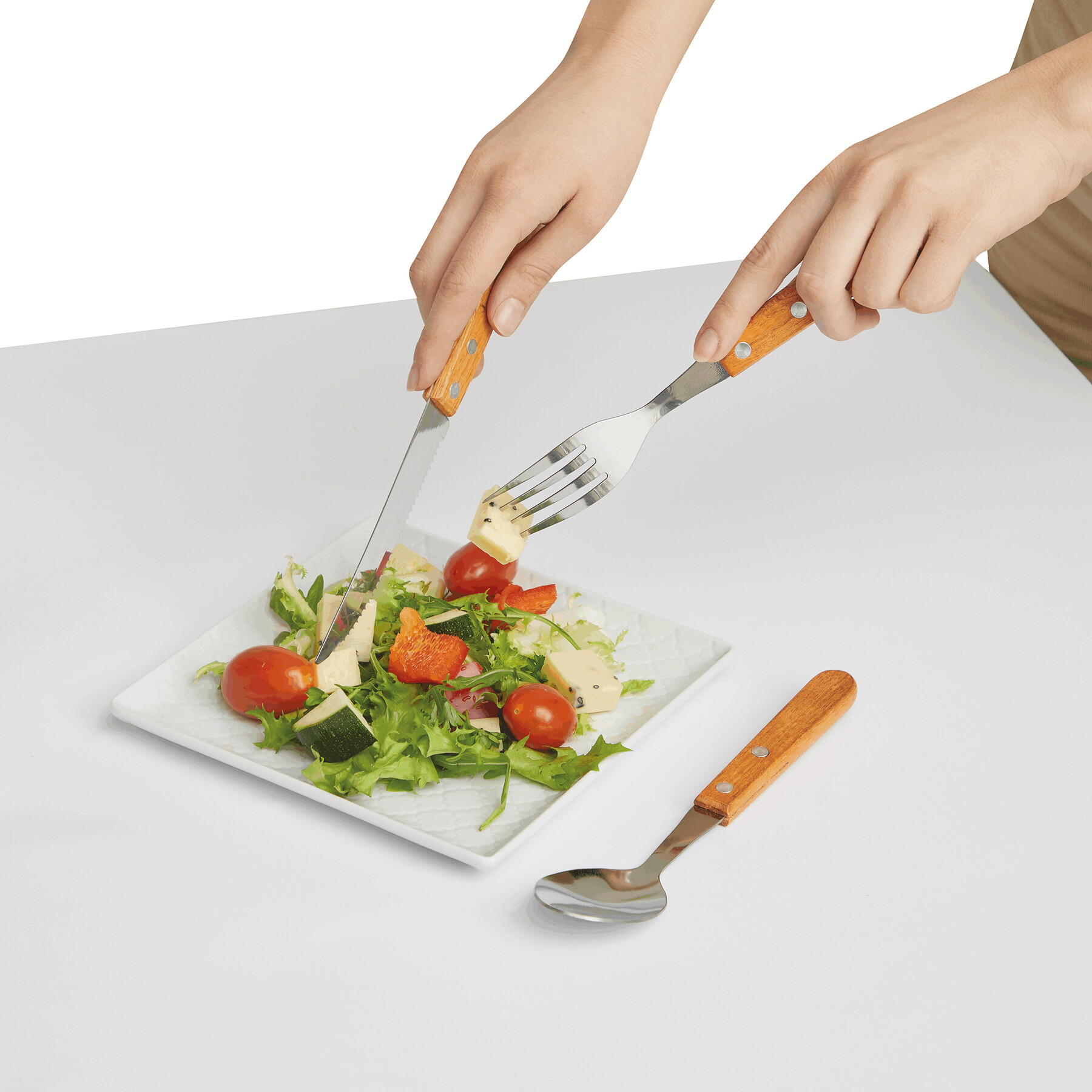 Besteckset ECO TRIP, braun, silber