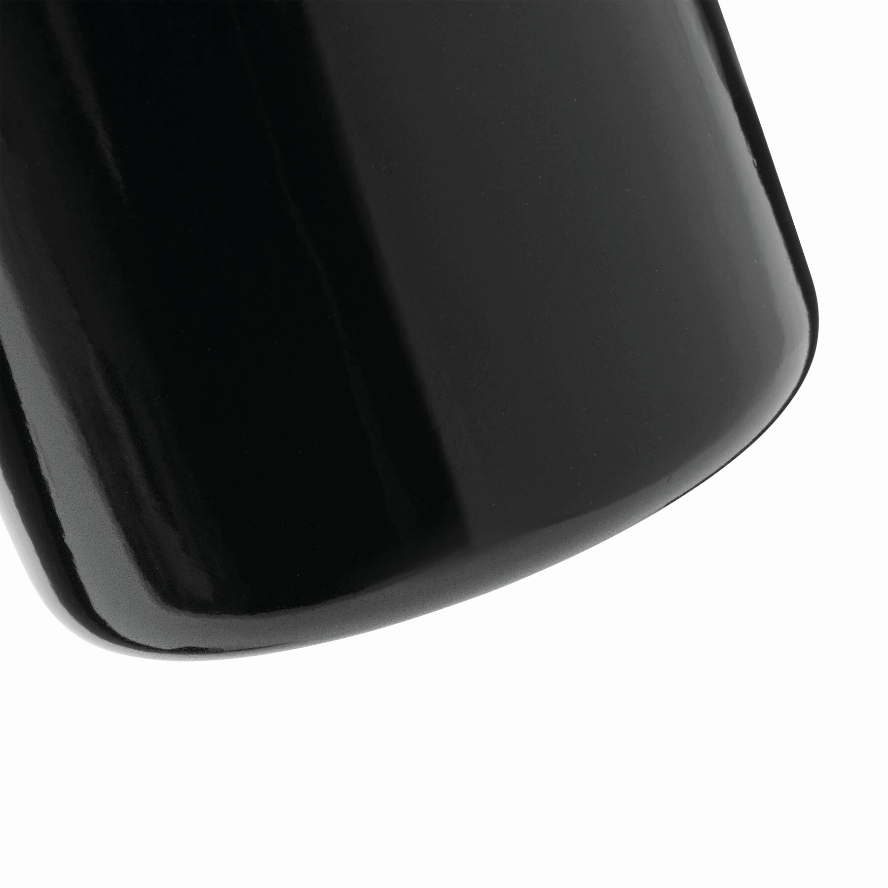 Emaille Becher RETRO CUP, schwarz, weiß