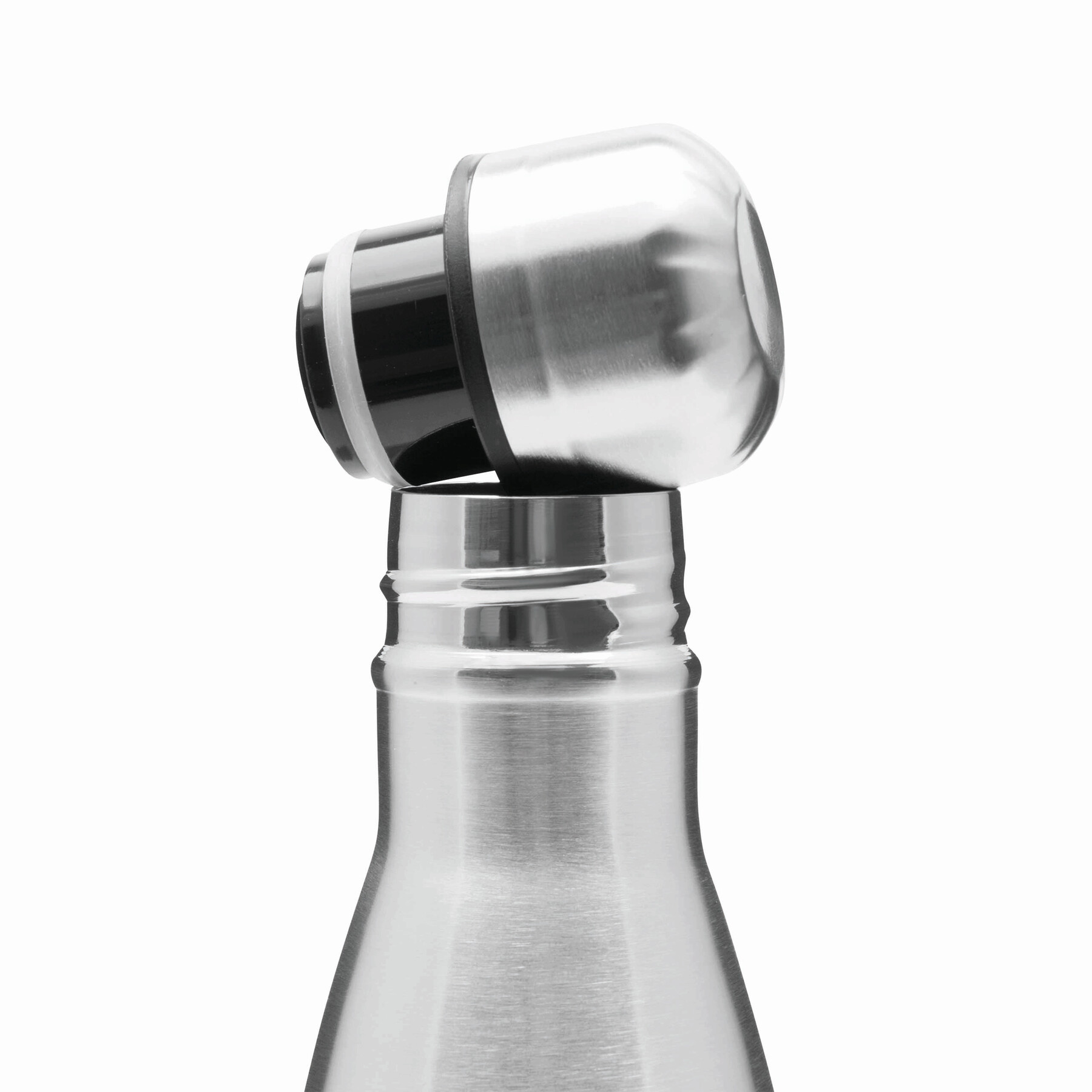 Vakuum-Trinkflasche GOLDEN TASTE doppelwandig, silber