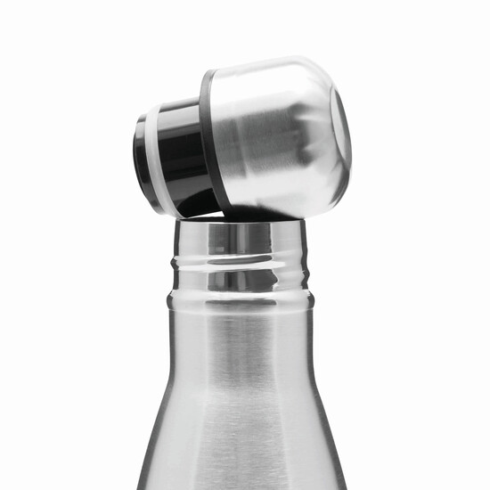 Vakuum-Trinkflasche GOLDEN TASTE doppelwandig, silber