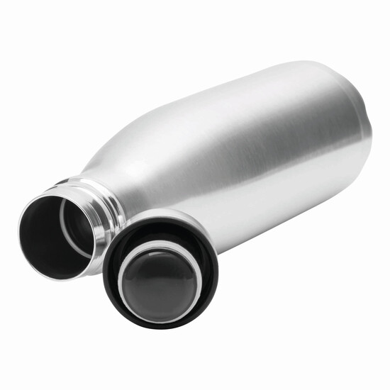 Vakuum-Trinkflasche GOLDEN TASTE doppelwandig, silber