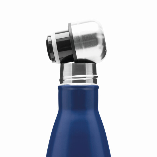 Vakuum-Trinkflasche GOLDEN TASTE doppelwandig, blau