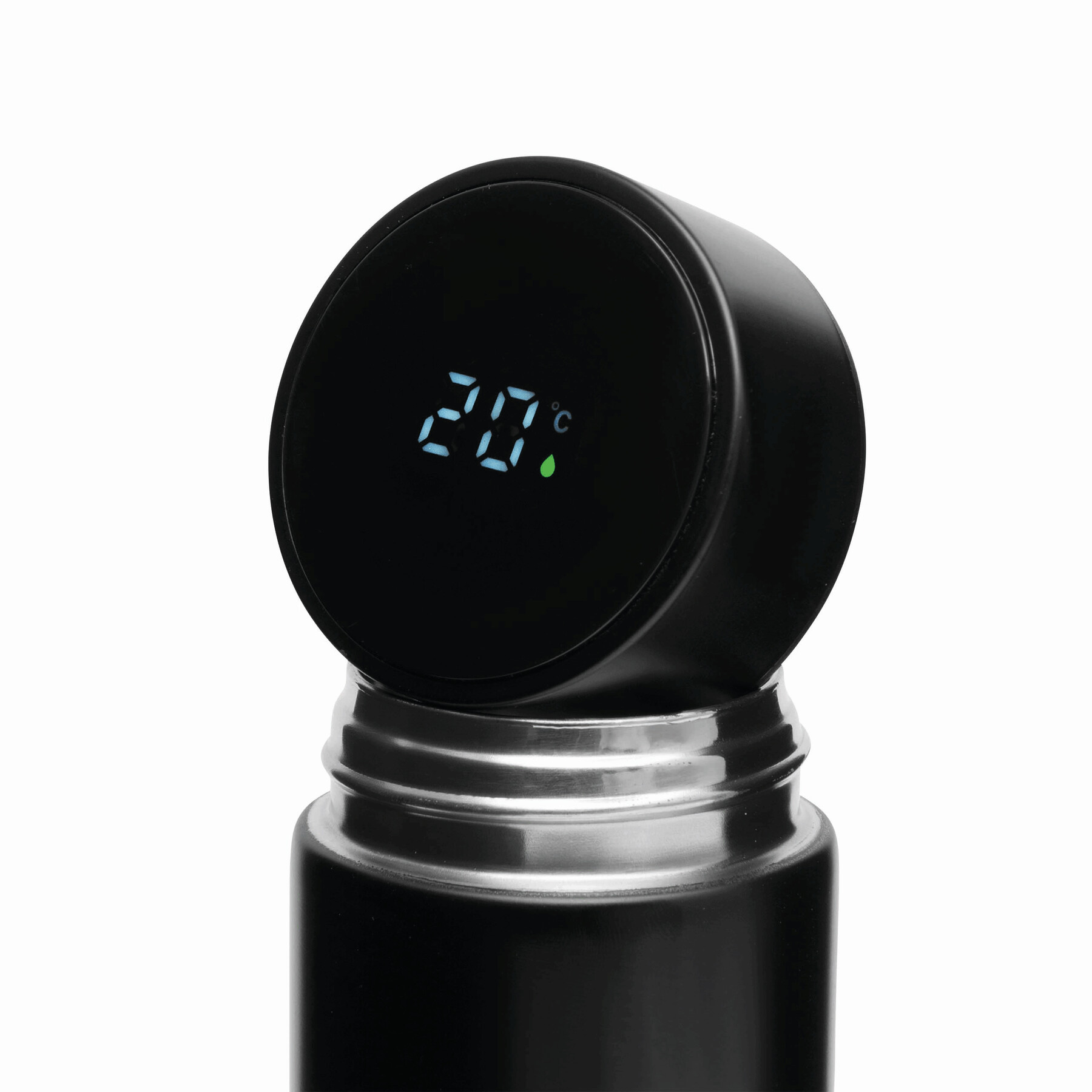 Vakuum-Isolierkanne EXQUISITE, doppelwandig, schwarz