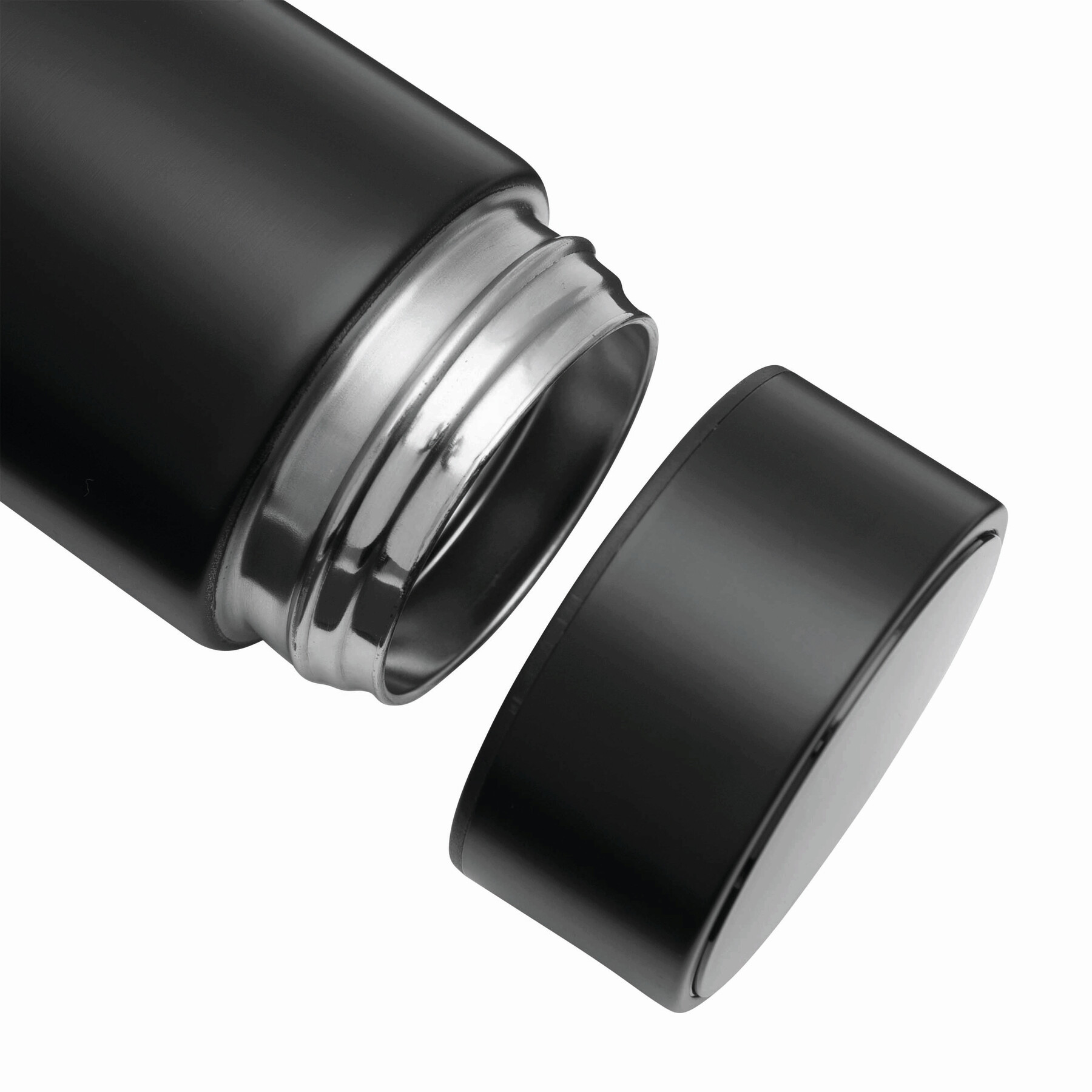 Vakuum-Isolierkanne EXQUISITE, doppelwandig, schwarz