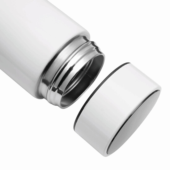 Vakuum-Isolierkanne EXQUISITE, doppelwandig, weiß