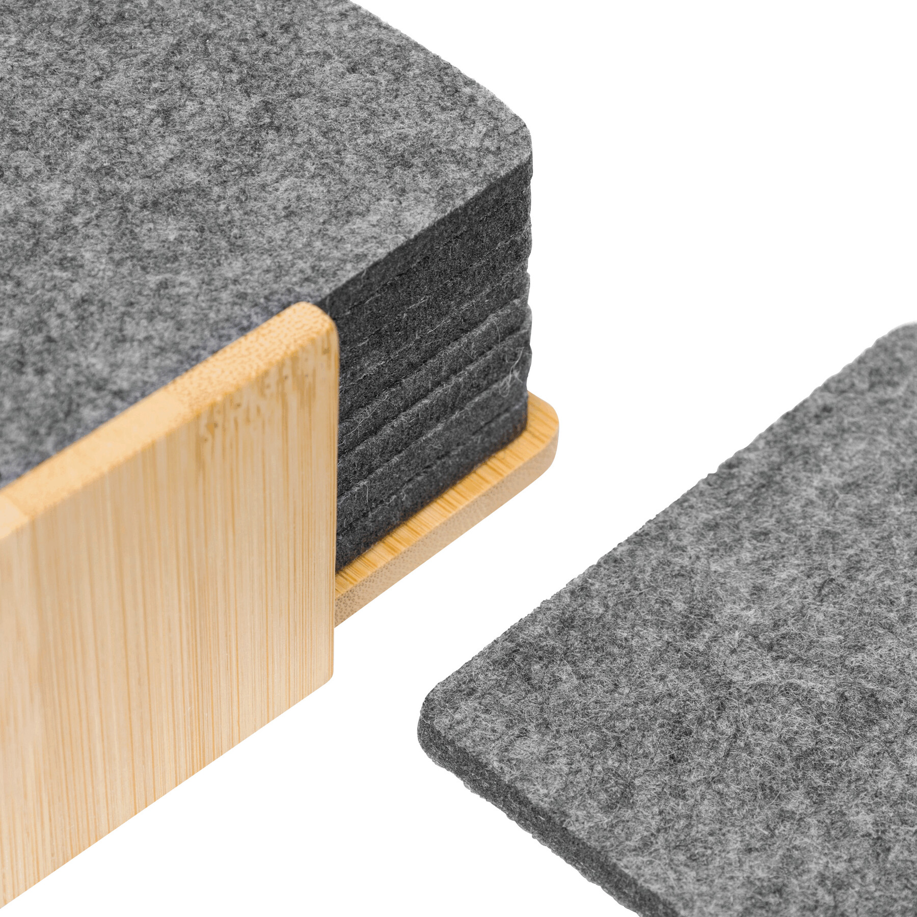 Filzuntersetzer ECO BASE, braun, grau